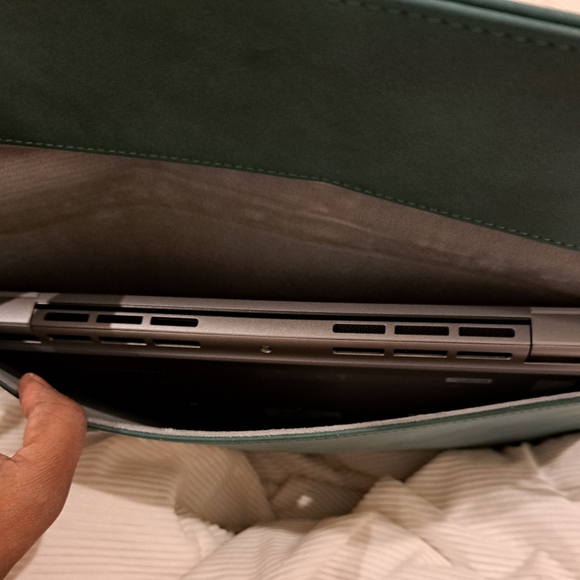 Green laptop holder bag New - Picture 4 of 8